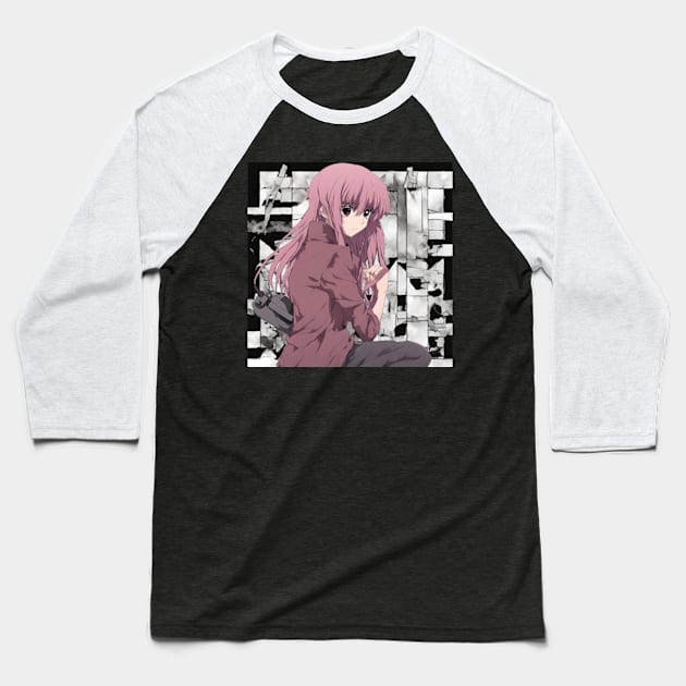 Yuno FUTURE DIARY OBSESSED GIRLFRIEND Baseball T-Shirt by badrhijri